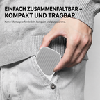 Weißer faltbarer Smartphone- und Tabletständer – kompakt und tragbar